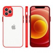 Milky Silicone Flexible Translucent Skal iPhone 11 Pro - Röd