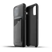 Mujjo Full Leather Wallet Case (iPhone 11 Pro) - Blå
