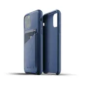 Mujjo Full Leather Wallet Case till iPhone 11 Pro - MonacoBlå