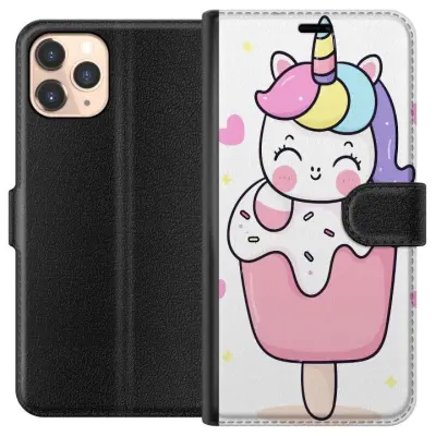 Plånboksfodral till Apple iPhone 11 Pro med Glad enhörning