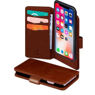 SiGN Plånboksfodral 2-in-1 för iPhone 11 Pro - Brun