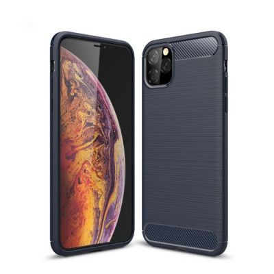 Skal i Kolfiber-design för iPhone 11 Pro - Blå