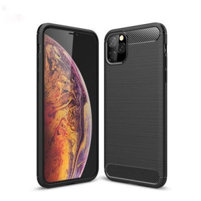 Skal i Kolfiber-design för iPhone 11 Pro - Svart