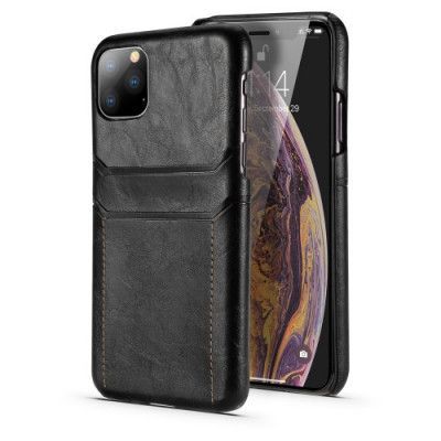 Skal med kortplatser till iPhone 11 Pro - Svart