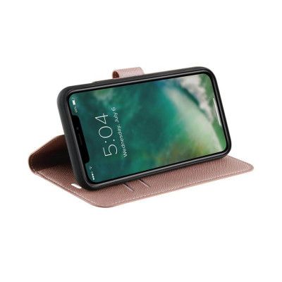 XQISIT Plånboksfodral Viskan till iPhone 11 Pro rose gold col.