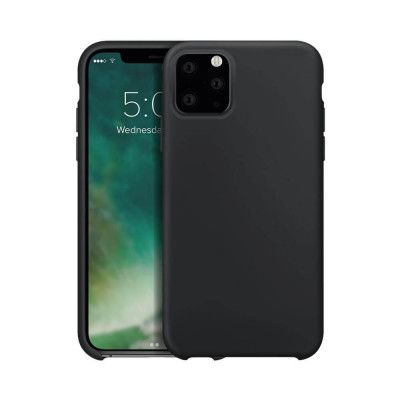 XQISIT Silikon Skal till iPhone 11 Pro Svart