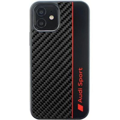 Audi iPhone 11/Xr Mobilskal Carbon Fiber Stripe - Svart