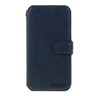 AZNS Leather Stand Plånboksfodral iPhone 11 6.1 tum - Konstläder - Blå