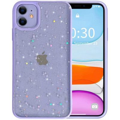 Bling Star Glitter Skal till iPhone 11 - Lila