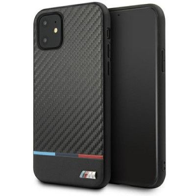 BMW M Collection PU Carbon Stripe Skal iPhone 11 - Svart