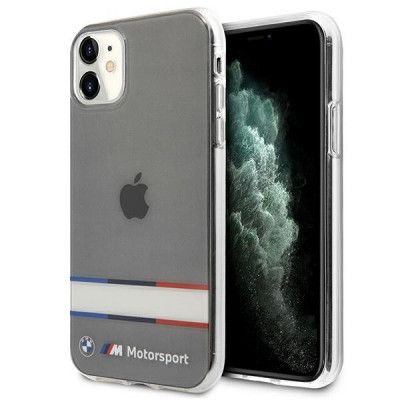 BMW Tricolor Stripes Skal iPhone 11 - Transparent