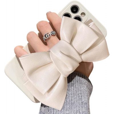 Bowknot Läderrem TPU Skal iPhone 11 - Vit