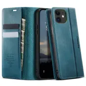 CASEME 033 Mobilskal till iPhone 11 RFID Blocker Läder Grön