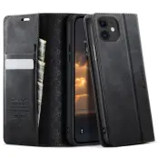 CASEME 033 Mobilskal till iPhone 11 RFID Blocker Läder Svart
