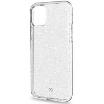 CELLY Sparkling skal till iPhone 11 - Transparent