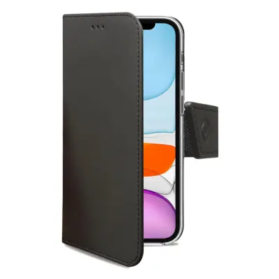 Celly Wallet Case (iPhone 11) - Svart