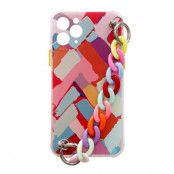 Color Gel Flexible Chain Pendant Mobilskal iPhone 11 - Flerfargad