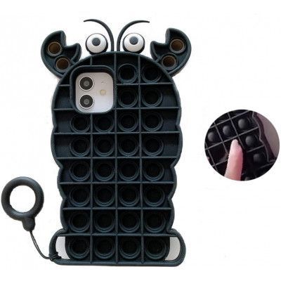 Crab Pop it Fidget Skal till iPhone 11 - Svart