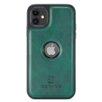 DG.MING iPhone 11 Mobilskal PU Läder Coated PC+TPU - Grön