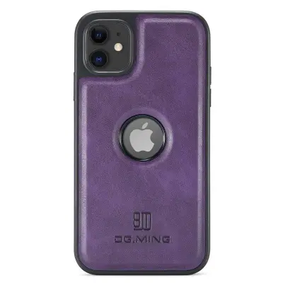 DG.MING iPhone 11 Mobilskal PU Läder Coated PC+TPU - Lila