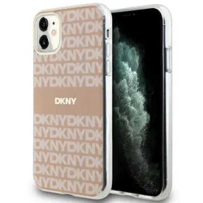 DKNY iPhone 11/XR Mobilskal Magsafe IML Mono&Stripe - Rosa