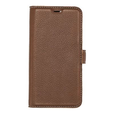 Essentials iPhone 11, Läder wallet avtagbar, brun