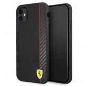 Ferrari On Track Carbon Stripe Skal iPhone 11 - Svart
