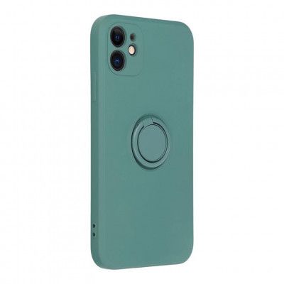 Forcell iPhone 11 Skal Silikon Ring - Grön