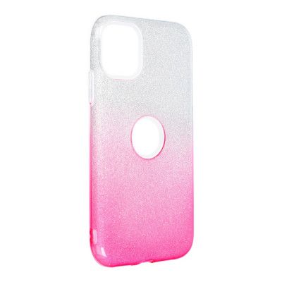 Forcell SHINING skal till iPhone 11 clear/Rosa