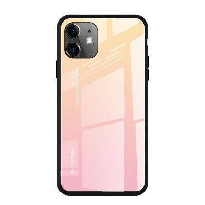 Gradient Härdat Glas Skal iPhone 11 - Rosa