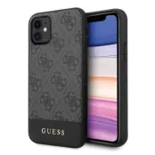Guess iPhone 11 / Xr Mobilskal MagSafe 4G Stripe Collection - Grå