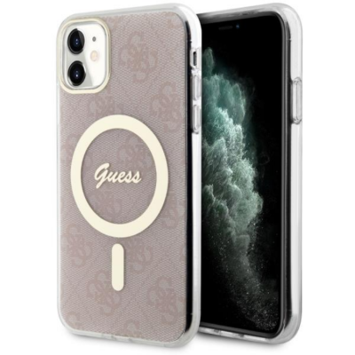 Guess iPhone 11 Mobilskal MagSafe - Rosa