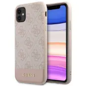 Guess iPhone 11/ Xr Mobilskal MagSafe 4G Stripe Collection - Rosa