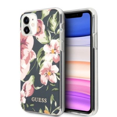 Guess N ° 3 Flower Collection Skal iPhone 11 - Marinblå