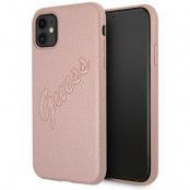 GUESS Skal iPhone 11 Saffiano Vintage - Rosa