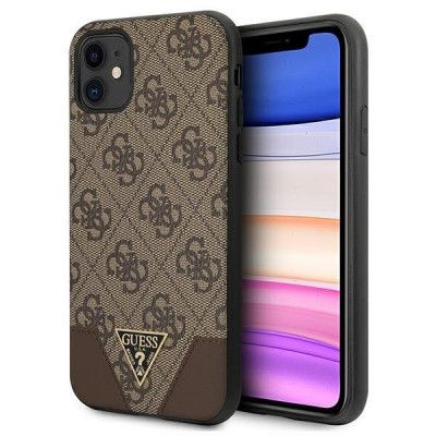 Guess iPhone 11 Hårt Fodral Triangle Brun