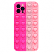 Heart Pop it fidget skal till iPhone 11 - Rosa