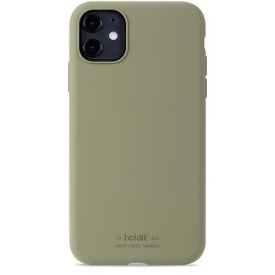 Holdit iPhone 11/XR Skal Silikon - Khaki Grön