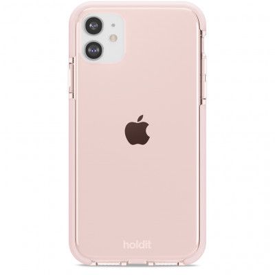 Holdit Seethru Skal iPhone 11/XR - Blush Rosa