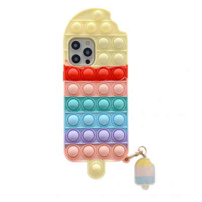 Ice Cream Pop it Fidget Skal till iPhone 11 - Röd