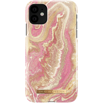 iDeal of Sweden Fashion skal iPhone 11 - Golden Blush Marble