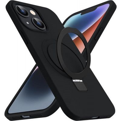 iPhone 11 Mobilskal Magsafe Liquid Silikon - Svart