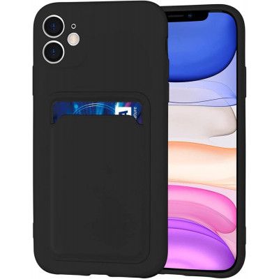 iPhone 11 Mobilskal med Kortfack - Svart