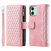 iPhone 11 Plånboksfodral Quilted - Rosa