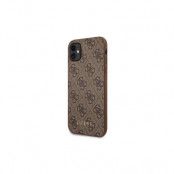 iPhone 11 Skal Guess Brun Metallguld Logo