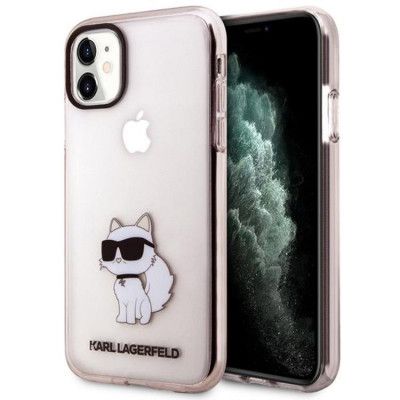 Karl Lagerfeld iPhone 11 / XR Mobilskal Ikonik Choupette - Rosa