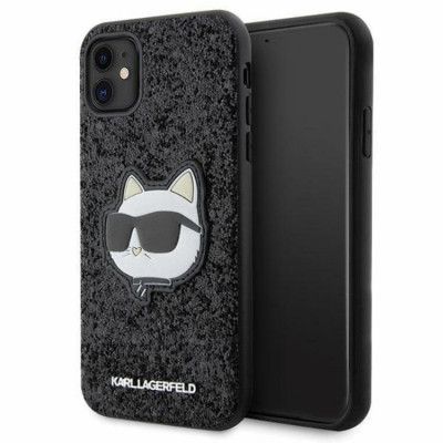 Karl Lagerfeld iPhone 11/XR Mobilskal Glitter Choupette Patch