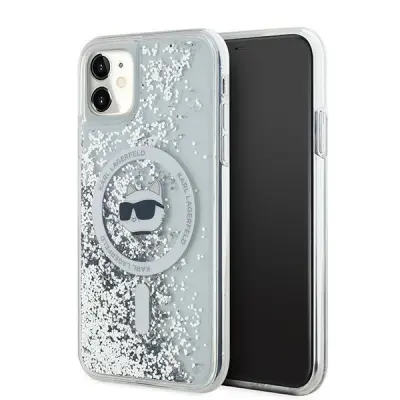 Karl Lagerfeld iPhone 11/XR Mobilskal MagSafe Liquid Glitter Choupette