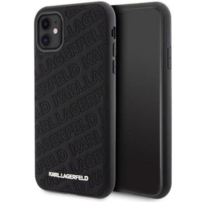 KARL LAGERFELD iPhone 11/XR Mobilskal Quilted K Pattern - Svart