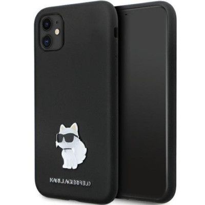 KARL LAGERFELD iPhone 11/XR Mobilskal Silikon C Metal Pin